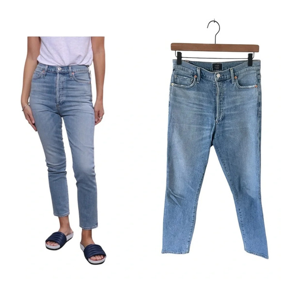 Citizens of Humanity Olivia High Rise Slim Jeans - Picture 1 of 11